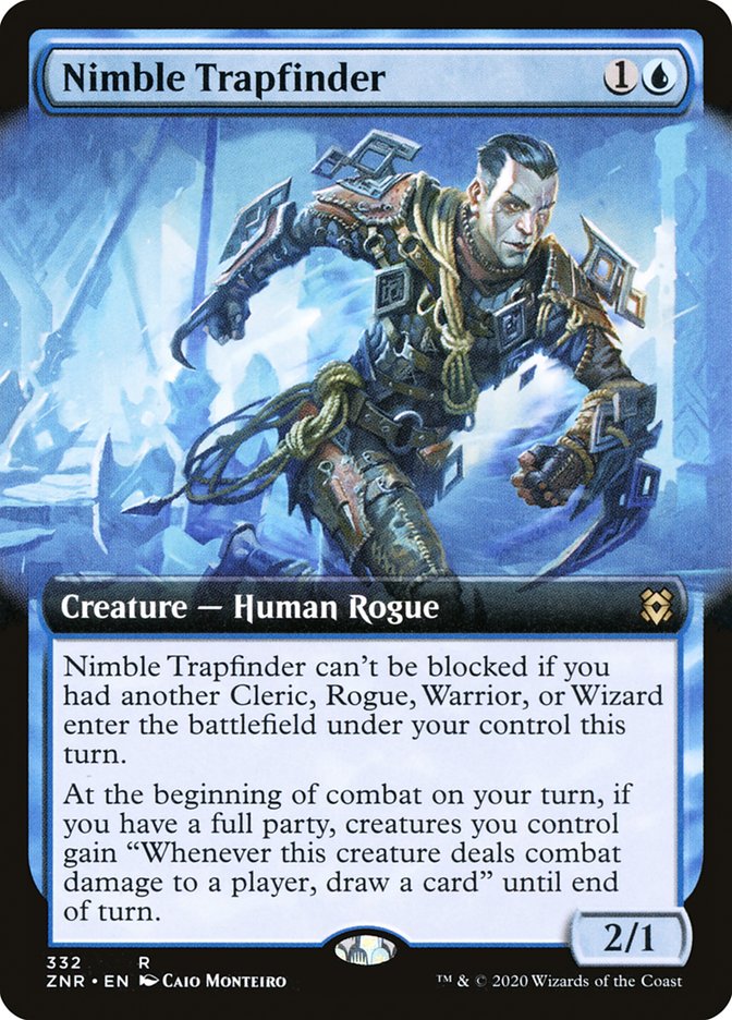 Nimble Trapfinder (Extended Art) [Zendikar Rising] Foil