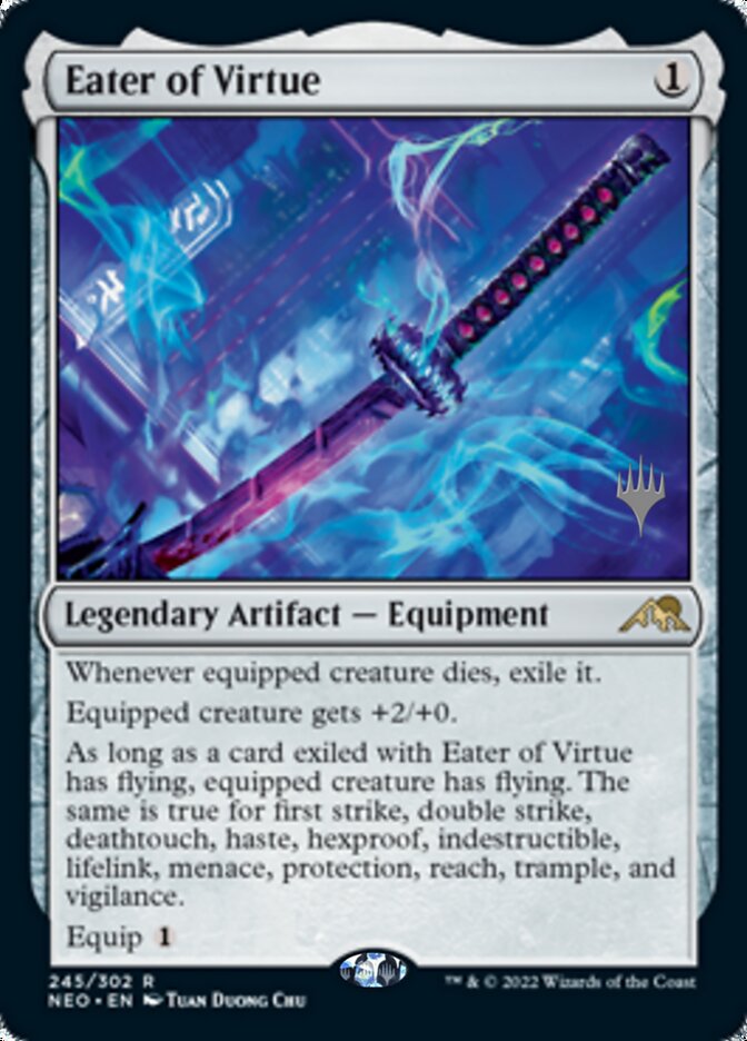 Eater of Virtue (Promo Pack) [Kamigawa: Neon Dynasty Promos] Foil