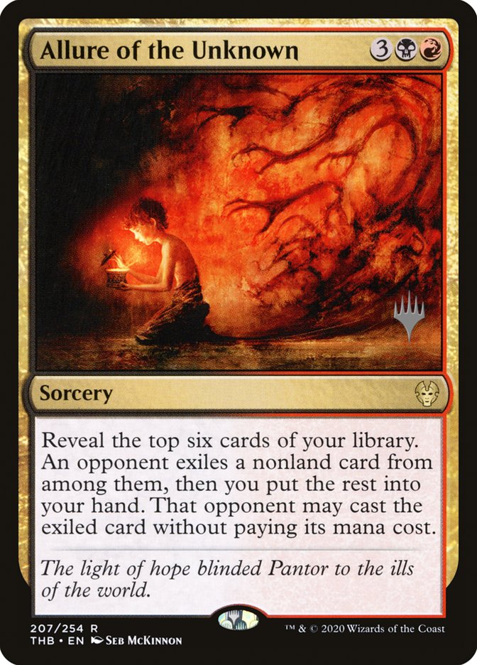 Allure of the Unknown (Promo Pack) [Theros Beyond Death Promos] Foil