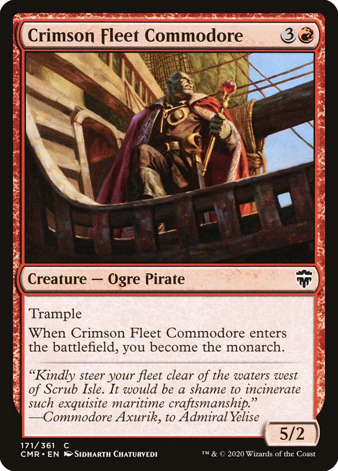 Crimson Fleet Commodore [Commander Legends] Foil