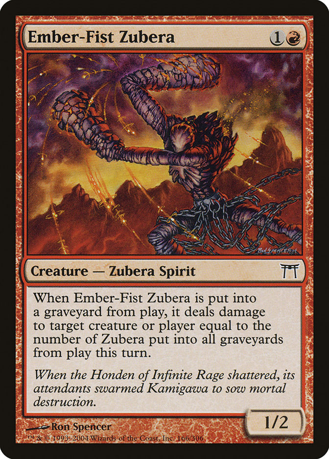 Ember-Fist Zubera [Champions of Kamigawa] Foil