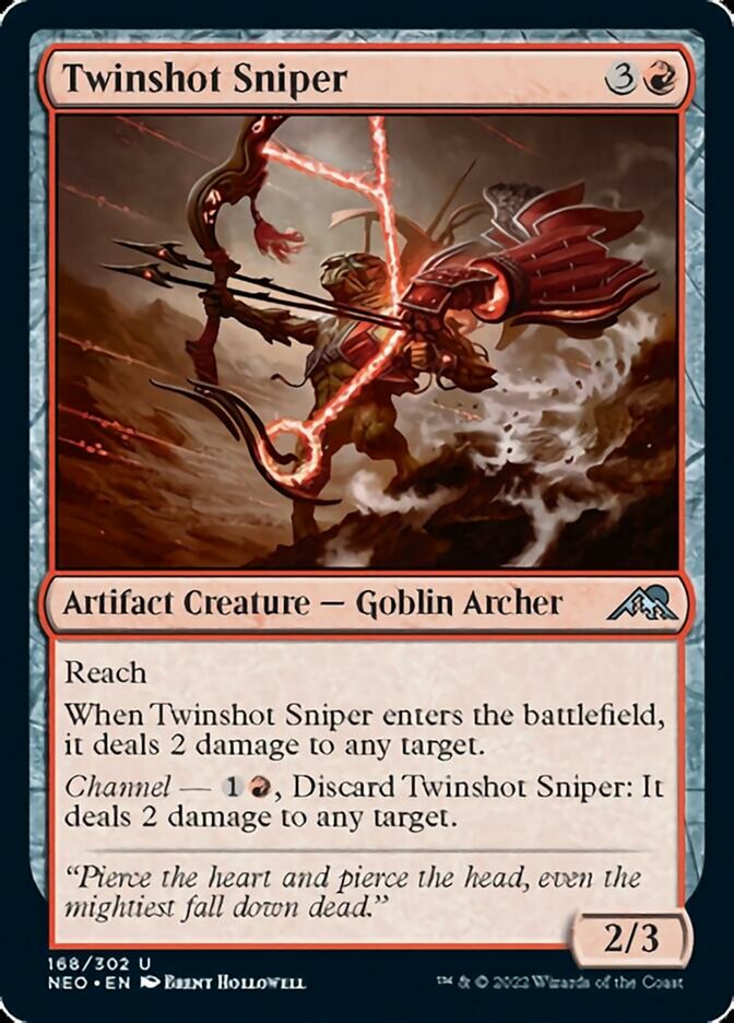 Twinshot Sniper [Kamigawa: Neon Dynasty] Foil