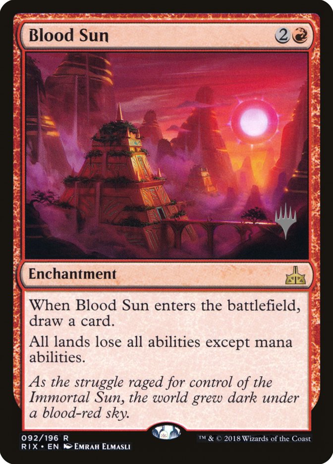 Blood Sun (Promo Pack) [Rivals of Ixalan Promos] Foil