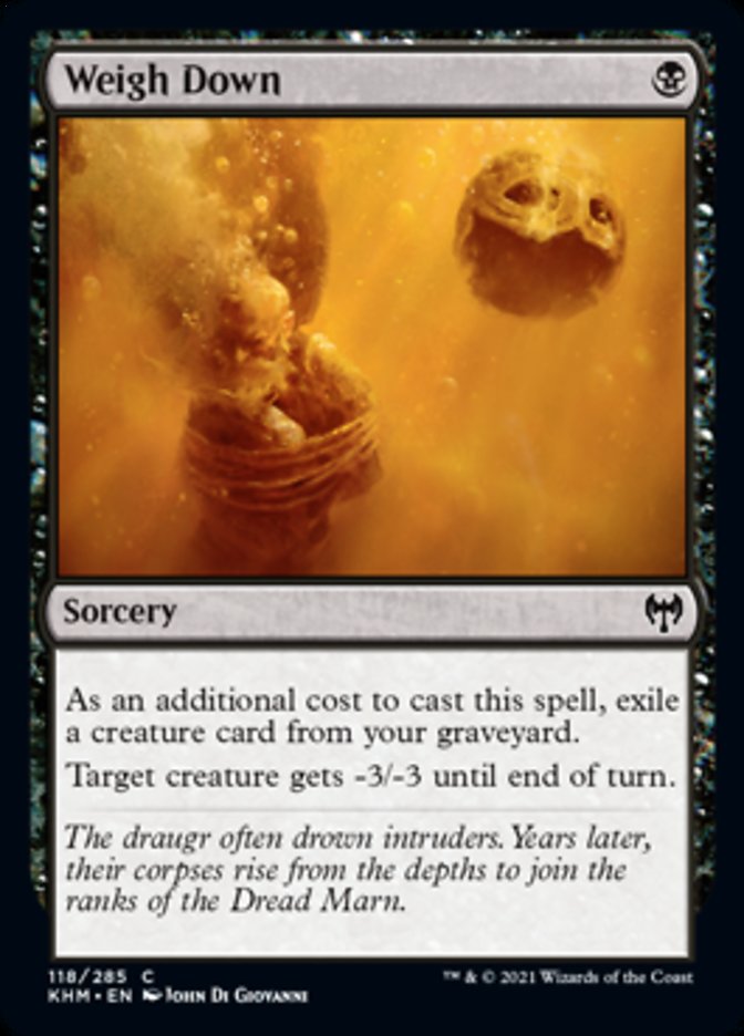 Weigh Down [Kaldheim] Foil
