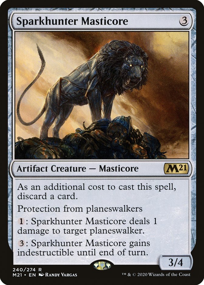 Sparkhunter Masticore [Core Set 2021] Foil