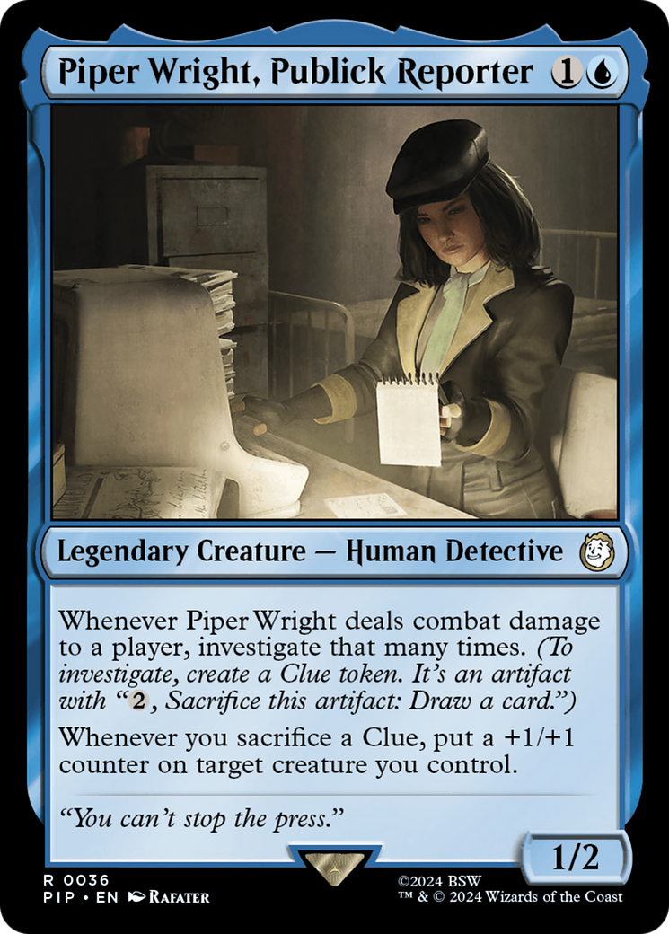 Piper Wright, Publick Reporter [Fallout] Foil