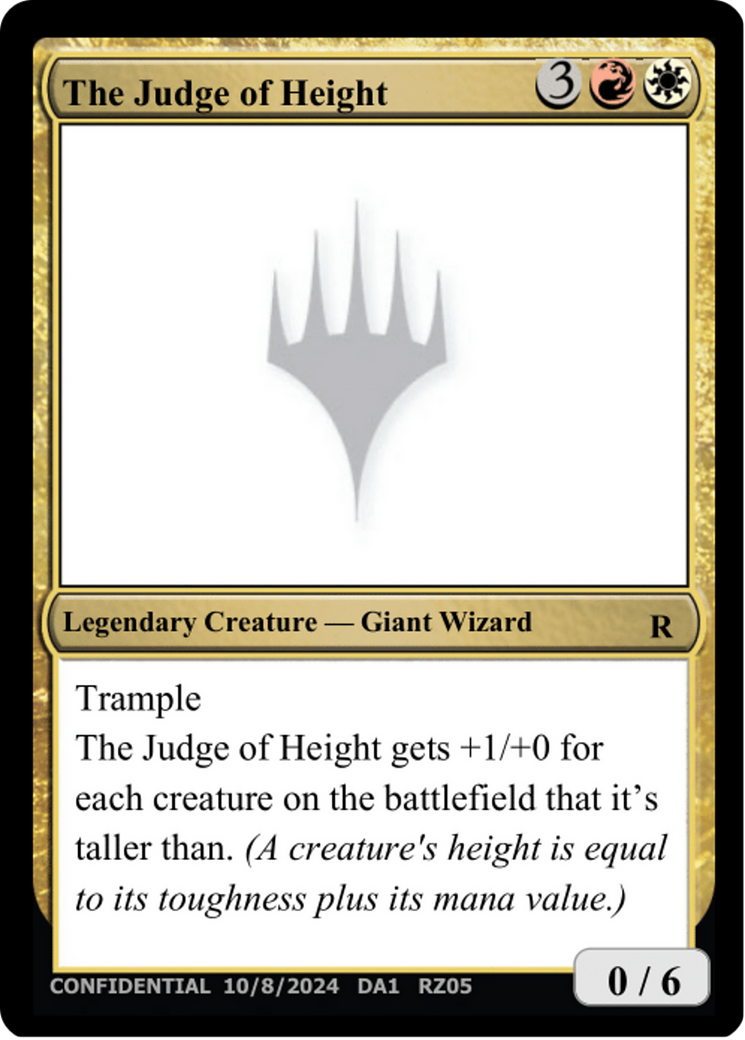 The Judge of Height  [Unknown Event]
