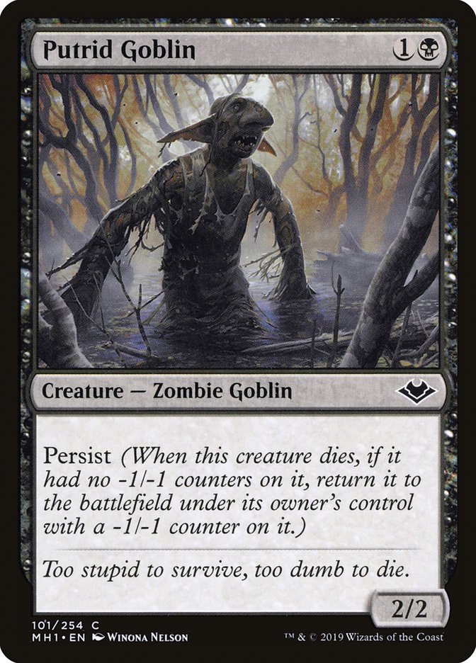 Putrid Goblin [Modern Horizons] Foil
