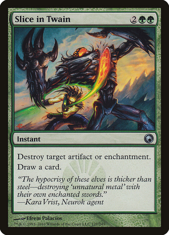 Slice in Twain [Scars of Mirrodin] Foil