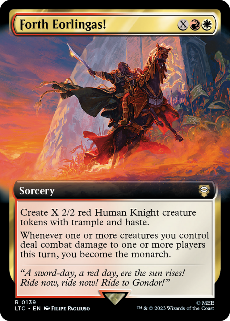 Forth Eorlingas! (Extended Art) [The Lord of the Rings: Tales of Middle-Earth Commander] Foil