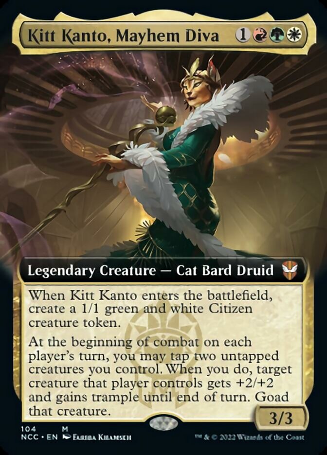 Kitt Kanto, Mayhem Diva (Extended Art) [Streets of New Capenna Commander] Foil