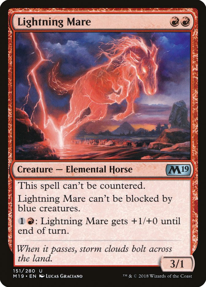 Lightning Mare [Core Set 2019] Foil