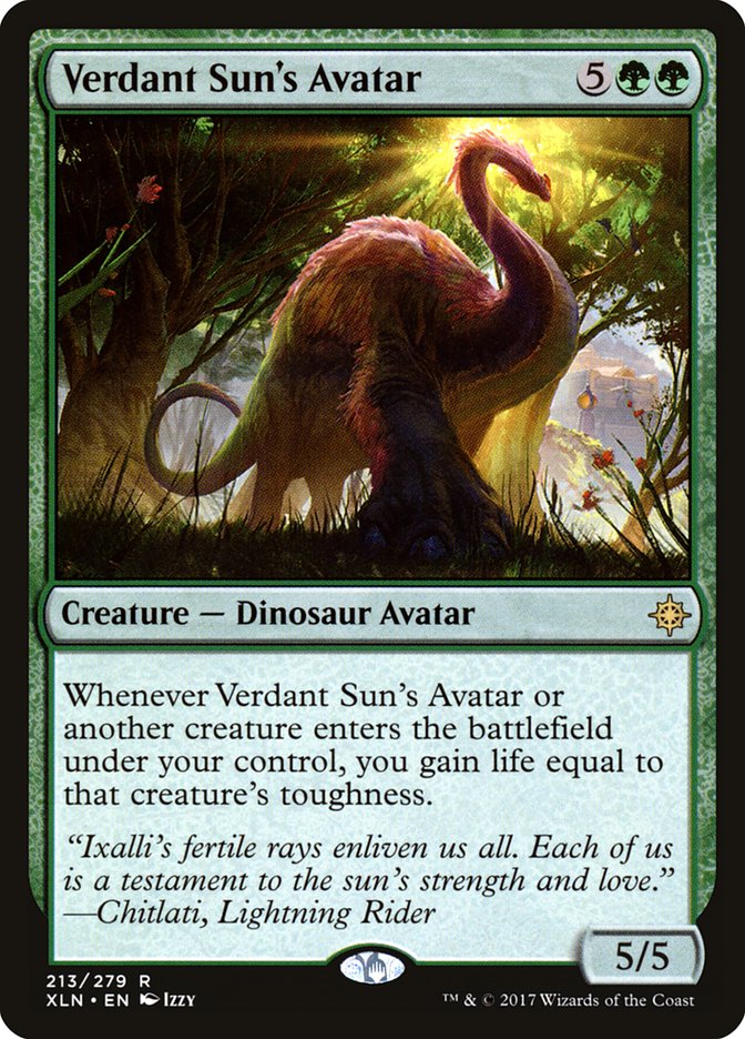 Verdant Sun's Avatar [Ixalan] Foil