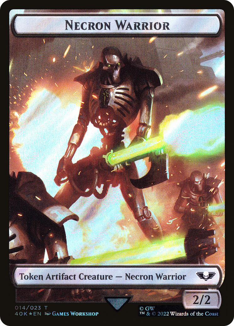 Necron Warrior  [Warhammer 40,000 Tokens] Foil