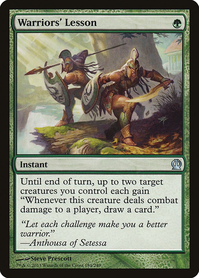 Warriors' Lesson [Theros] Foil