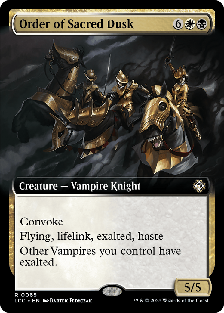 Order of Sacred Dusk (Extended Art) [The Lost Caverns of Ixalan Commander] Foil