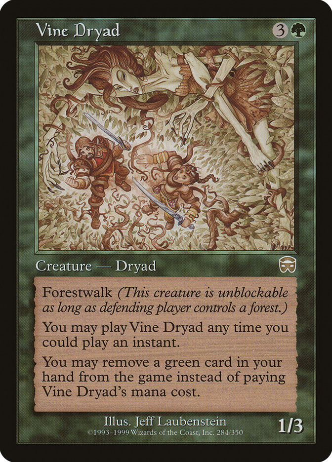 Vine Dryad [Mercadian Masques] Foil