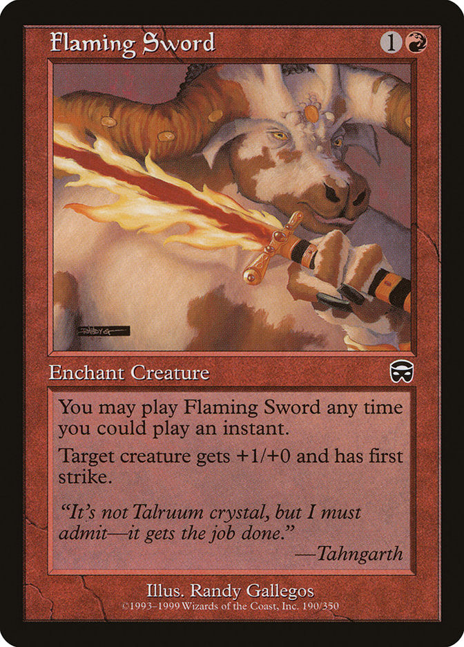 Flaming Sword [Mercadian Masques] Foil