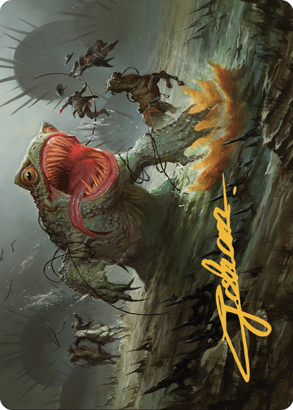 The Gitrog, Ravenous Ride // The Gitrog, Ravenous Ride  [Outlaws of Thunder Junction Art Series] (Borderless)