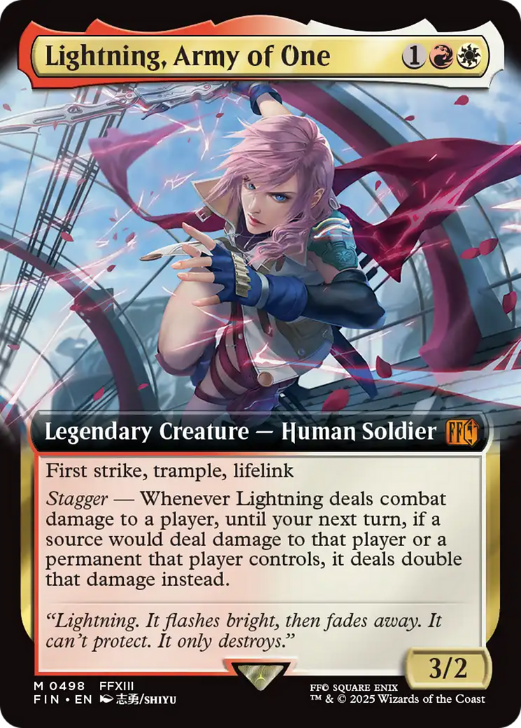 Lightning, Army of One (Extended Art) [FINAL FANTASY] Foil