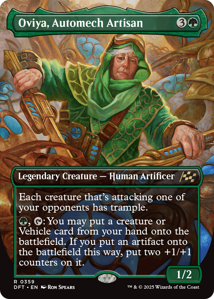 Oviya, Automech Artisan (Borderless) [Aetherdrift] Foil