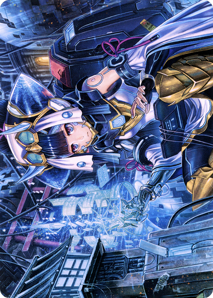 Covert Technician // Covert Technician  [Neon Dynasty Art Series] (Borderless) Foil