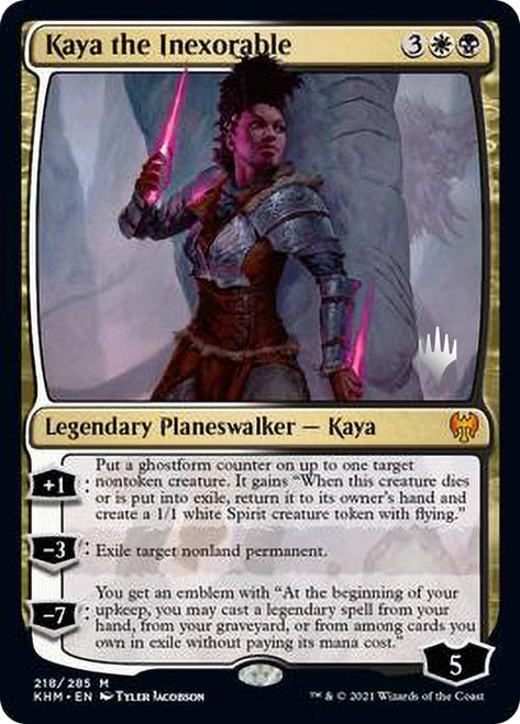 Kaya the Inexorable (Promo Pack) [Kaldheim Promos] Foil