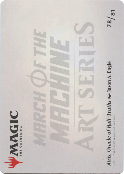 Atris, Oracle of Half-Truths // Atris, Oracle of Half-Truths  [March of the Machine Art Series] (Borderless) Foil