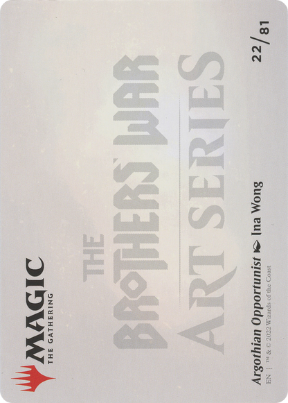 Argothian Opportunist // Argothian Opportunist  [The Brothers' War Art Series] (Borderless)