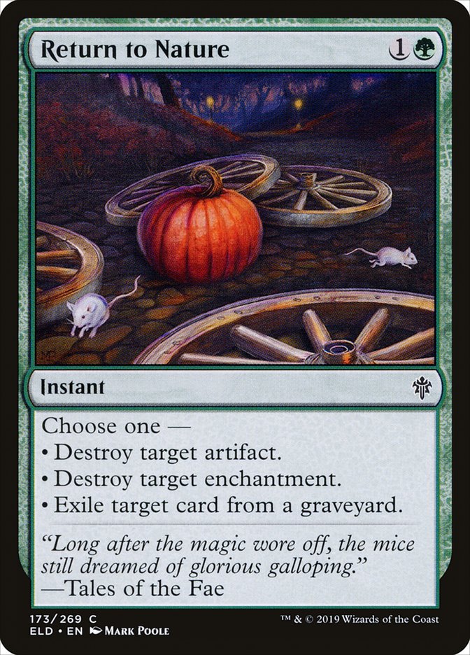 Return to Nature [Throne of Eldraine] Foil