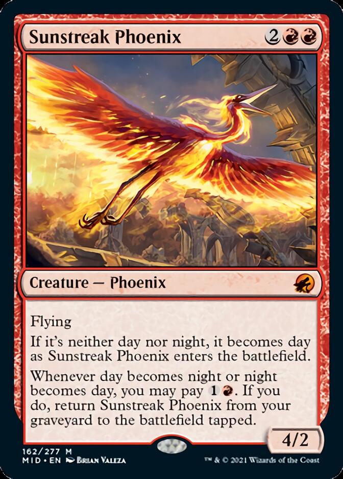Sunstreak Phoenix [Innistrad: Midnight Hunt] Foil