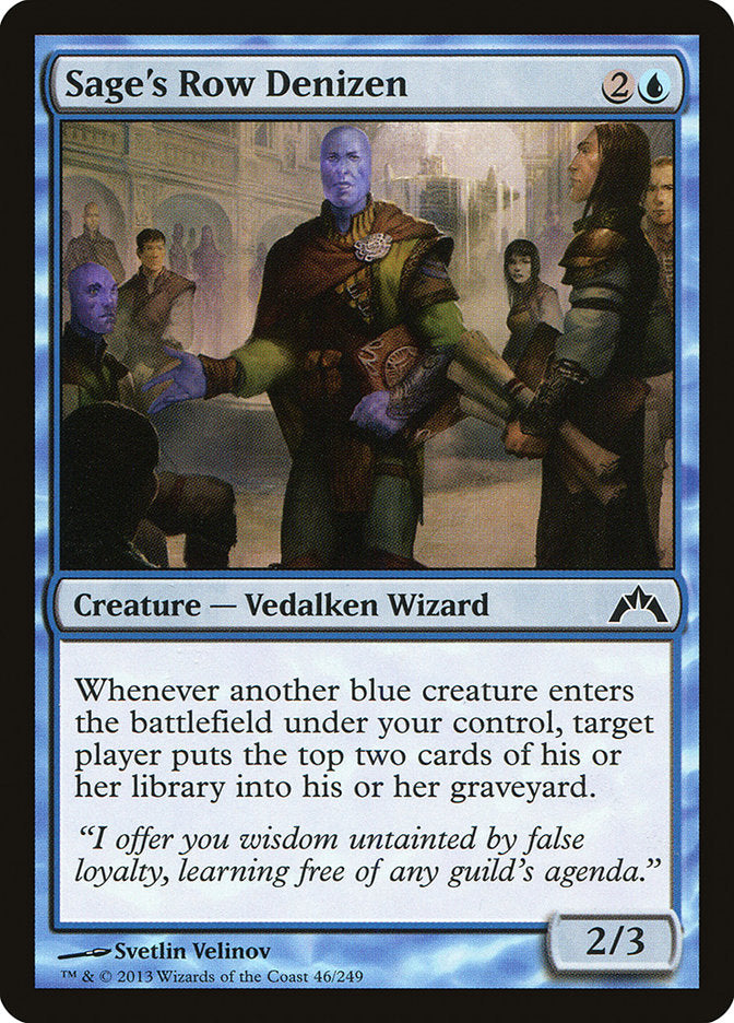 Sage's Row Denizen [Gatecrash] Foil
