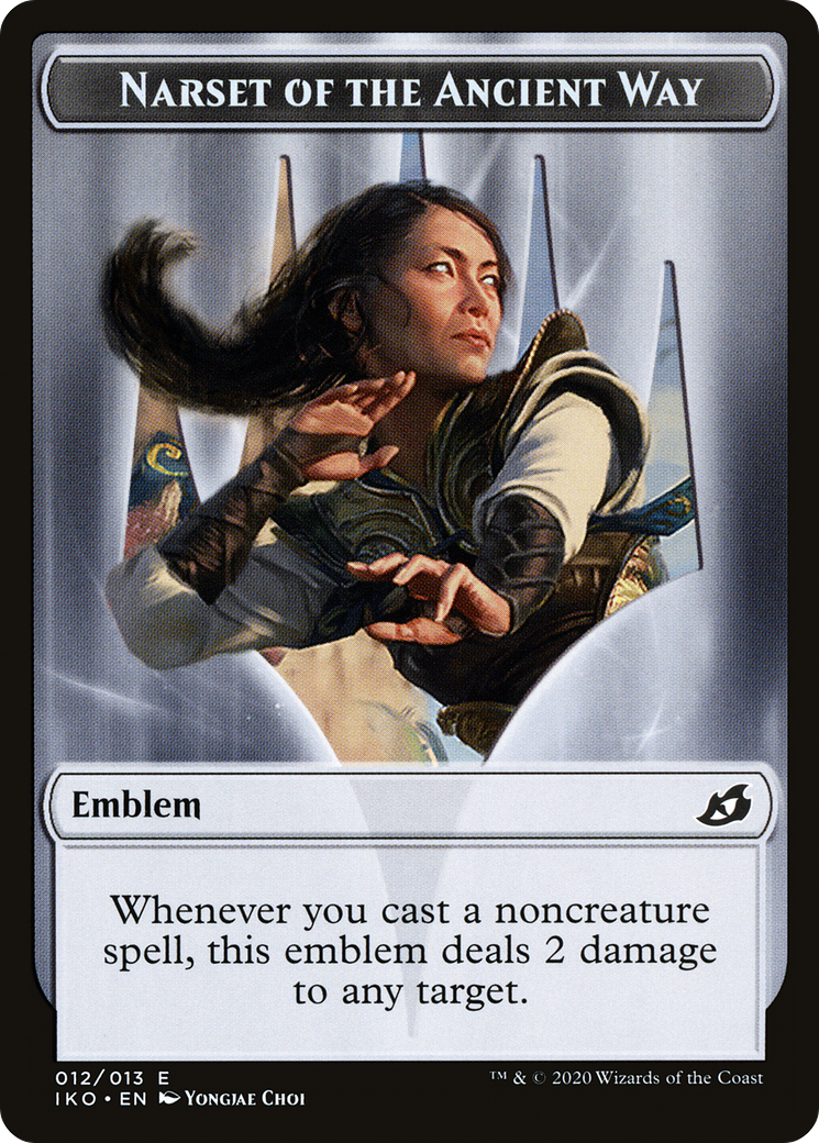 Narset of the Ancient Way Emblem  [Ikoria: Lair of Behemoths Tokens]