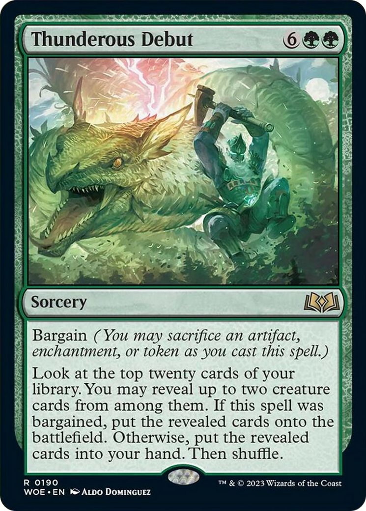 Thunderous Debut [Wilds of Eldraine] Foil