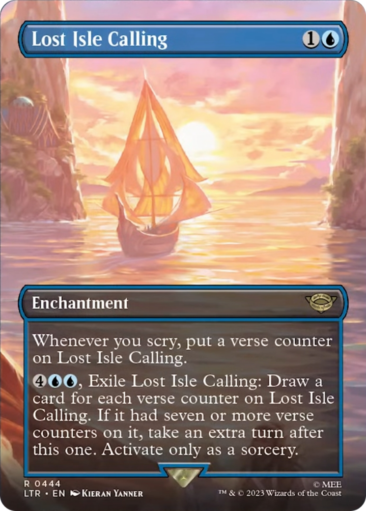 Lost Isle Calling (Borderless Alternate Art) [The Lord of the Rings: Tales of Middle-Earth] Foil