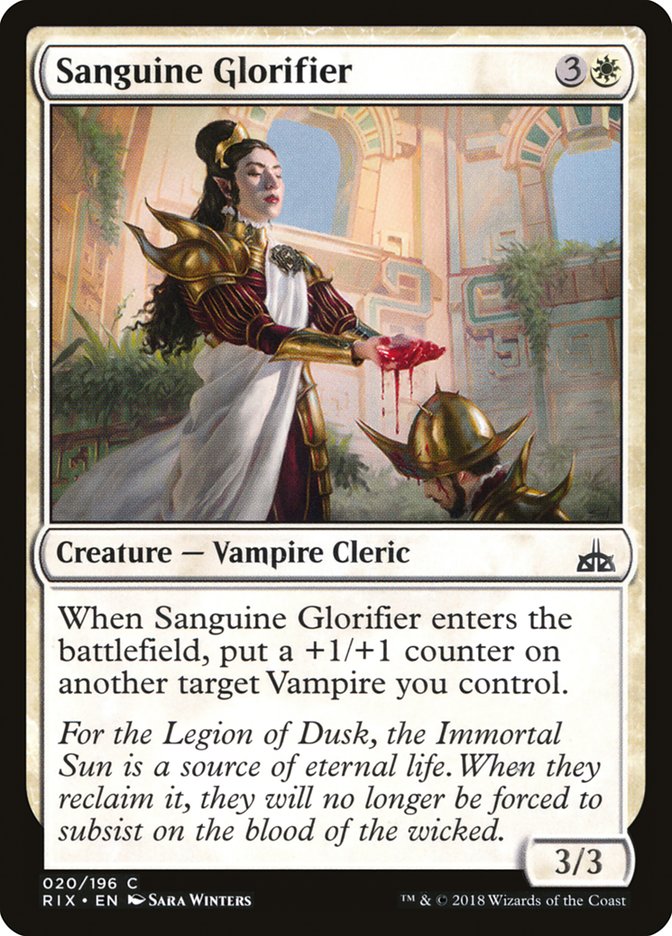 Sanguine Glorifier [Rivals of Ixalan] Foil
