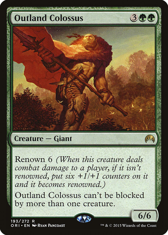 Outland Colossus [Magic Origins] Foil