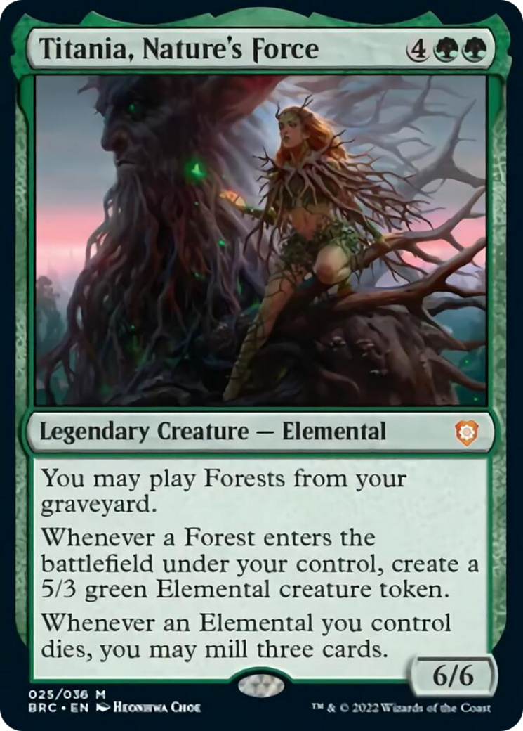 Titania, Nature's Force [The Brothers' War Commander] Foil