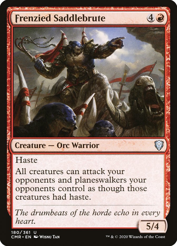 Frenzied Saddlebrute [Commander Legends] Foil