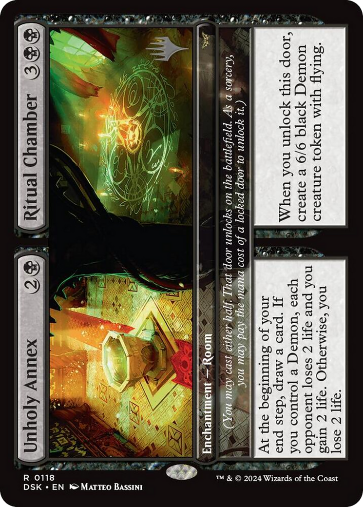 Unholy Annex // Ritual Chamber (Promo Pack) [Duskmourn: House of Horror Promos] Foil