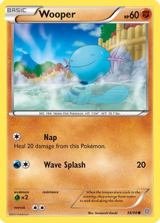 Wooper (38/98) [XY: Ancient Origins] Reverse Holofoil