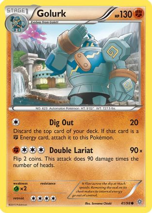 Golurk (41/98) [XY: Ancient Origins] Reverse Holofoil