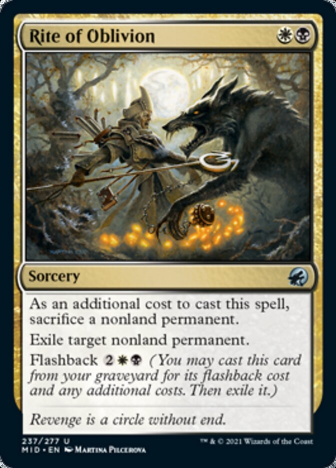 Rite of Oblivion [Innistrad: Midnight Hunt] Foil