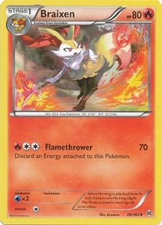 Braixen (26/162) [XY: BREAKthrough] Reverse Holofoil