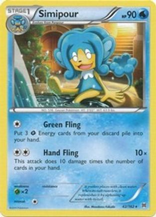 Simipour (42/162) [XY: BREAKthrough] Reverse Holofoil