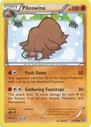 Piloswine (81/162) [XY: BREAKthrough] Reverse Holofoil