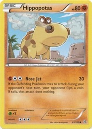 Hippopotas (83/162) [XY: BREAKthrough] Reverse Holofoil