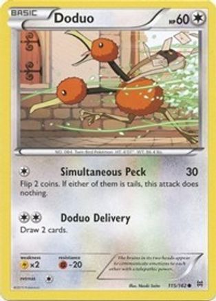 Doduo (115/162) [XY: BREAKthrough] Reverse Holofoil
