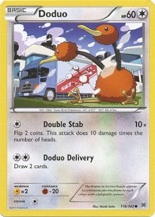 Doduo (116/162) [XY: BREAKthrough] Reverse Holofoil