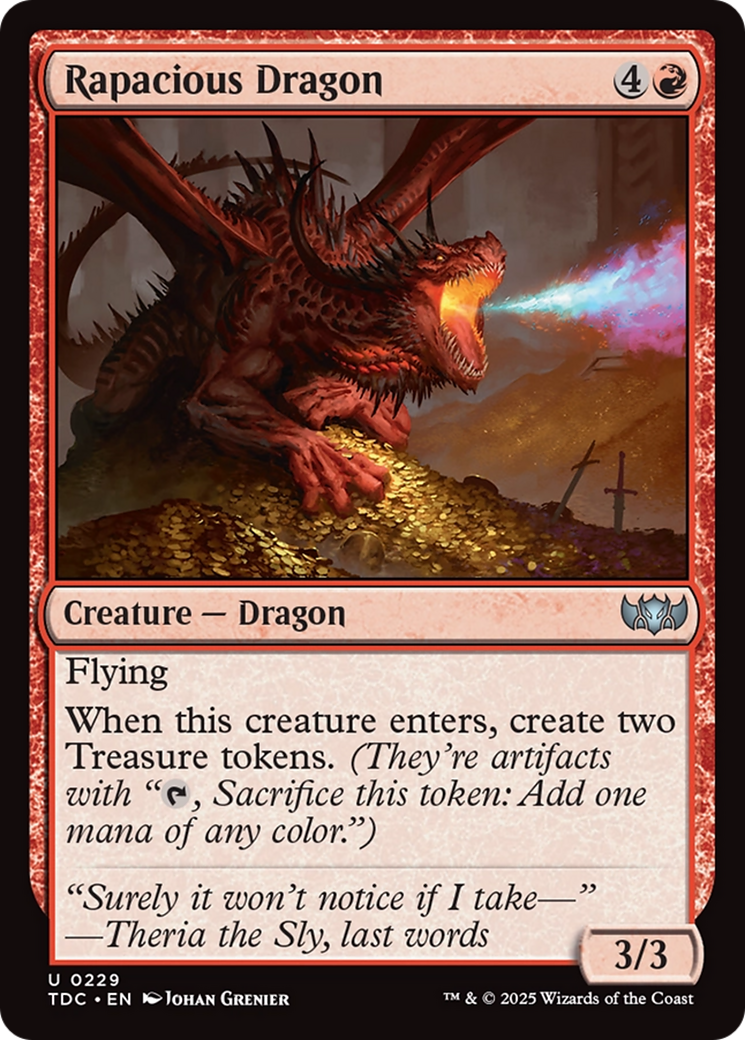 Rapacious Dragon  [Commander: Tarkir: Dragonstorm]